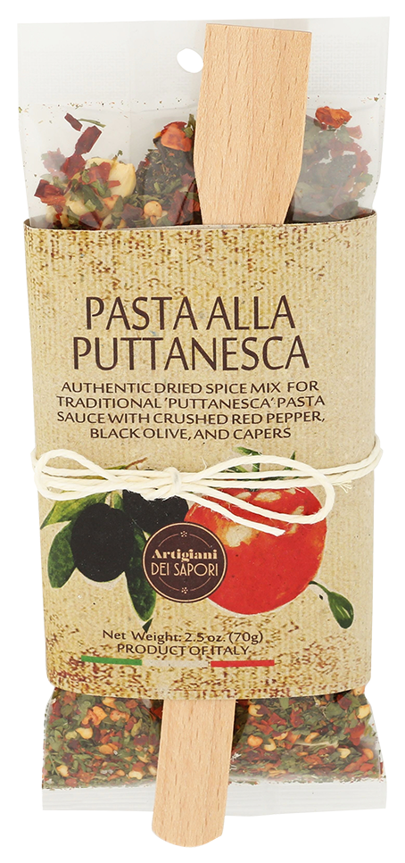 Pasta Puttanesca Seasoning Kit with Spatula