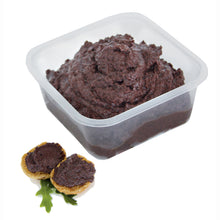 Load image into Gallery viewer, Spread-Bruschetta Black olives, Italian, 1kg Pail, 4-piece case
