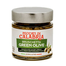 Load image into Gallery viewer, Spread-Bruschetta Green olives, Italian, 210g Jar, 6-piece case

