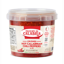 Load image into Gallery viewer, Peppers-CRUSHED Calabrian Hot Chili peppers, 1kg Pail, 4-piece Case
